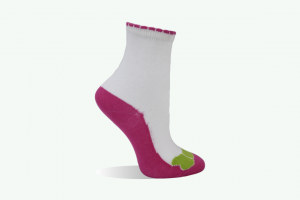 Ladies white anklet sock